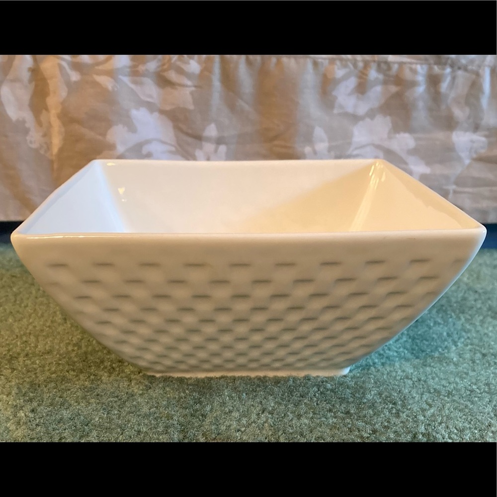 Roscher Fine Porcelain White Square Bowl